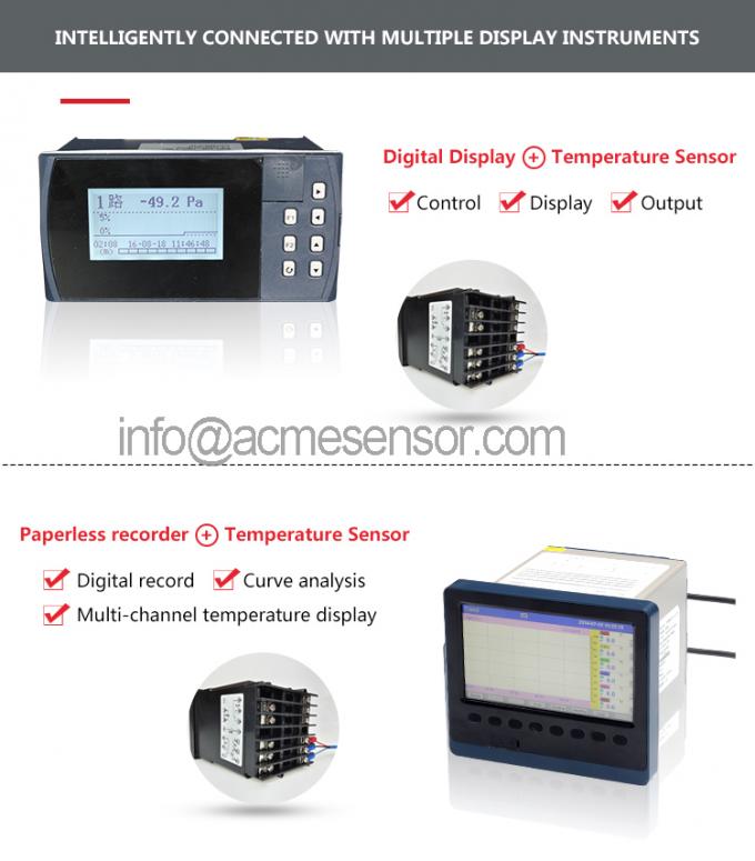 4 Kabel Transduser Sensor Suhu PT100 Dengan Ferrules Berakhir